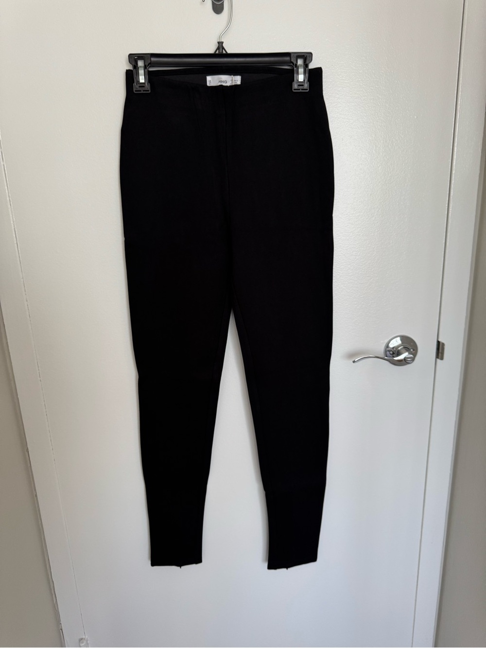 Mango Black Pull-On Ponte Leggings